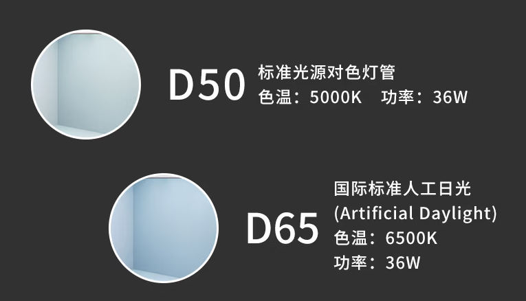 标准光源D50-D65